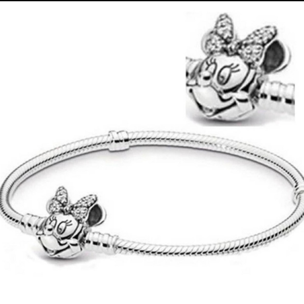 Disney Minnie mouse sterling silver bracelet.